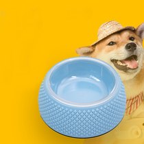 Dog dog bowl with lid anti-fall anti-skid seal fresh-keeping large-capacity Shiba Inu one bowl dual-use