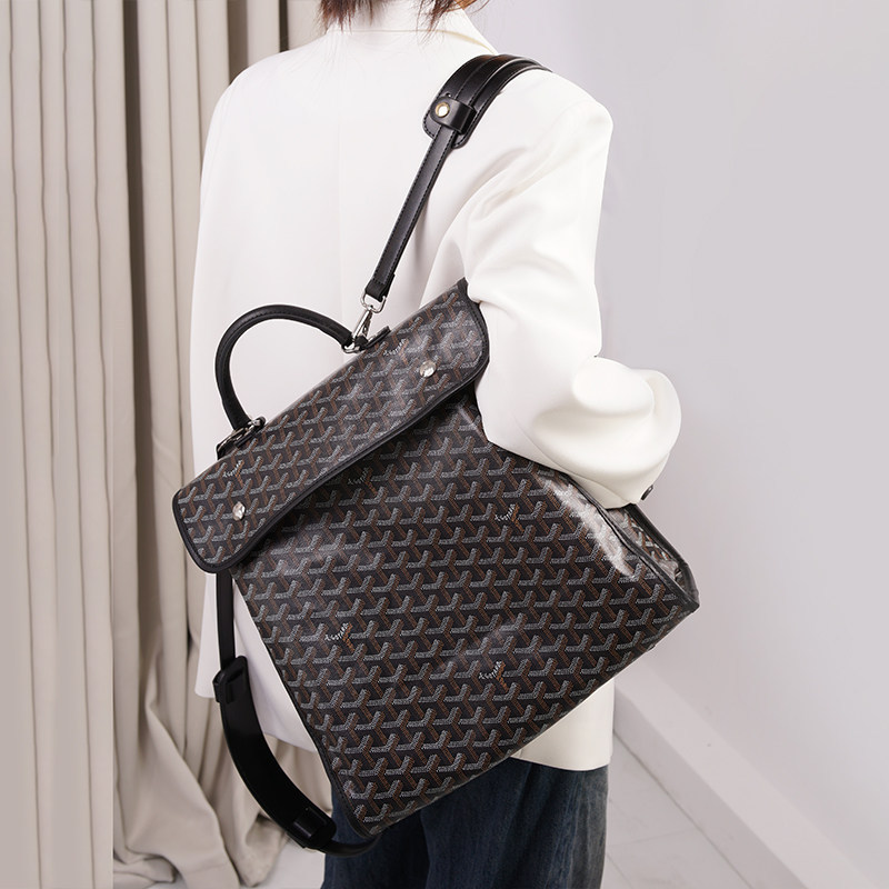 Salt-Style Shoulder Straps Suitable for Goyard Backpacks, Goyard Pressure-Relieving Shoulder Pads, Dog-Tooth Backpack Widened Shoulder Support
