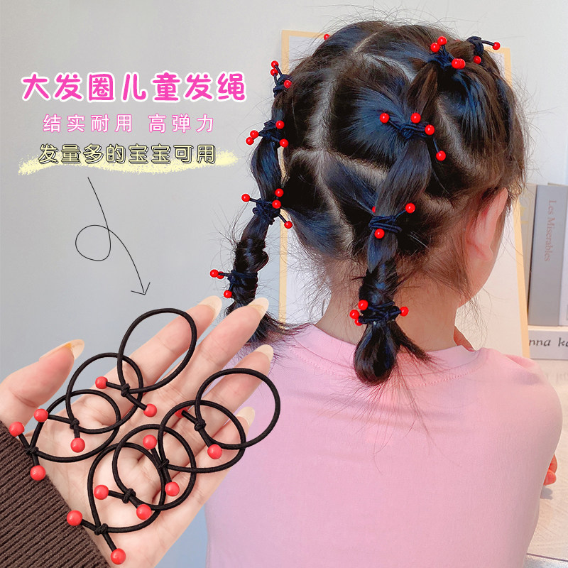Children's rubber band hair ring does not hurt the hair elastic good girl tie head rubber band hair accessories baby hair ring little girl hair ring headdress