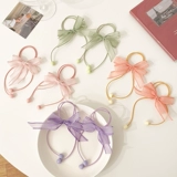 Заколка для волос для принцессы с бантиком, аксессуар для волос, детская резинка для волос