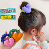 2022 new princess meatball hair rope rubber band childrens hair accessories cute super fairy head rope girls bow hair ring