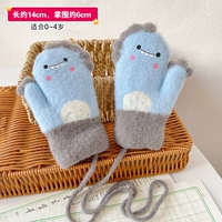 Синий динозавр, перчатки, 0-4 лет