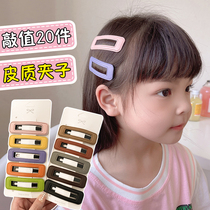 2022 new girl hairpin bb clip hair accessories childrens broken hair bangs clip girls candy color hairpin headdress