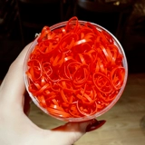 Одноразовая красная детская эластичная прочная безвредная резинка, не повреждает волосы