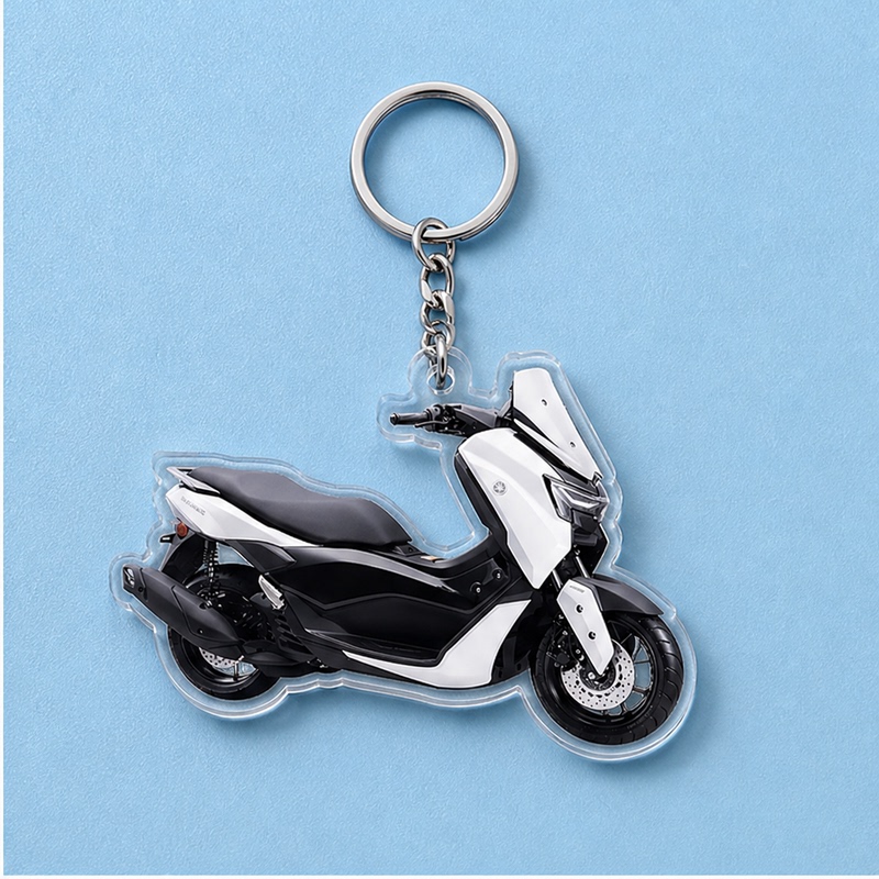 Suitable for Yamaha Nmax155 Motorcycle Modification Peripheral Acrylic Keychain Key Shell Accessories