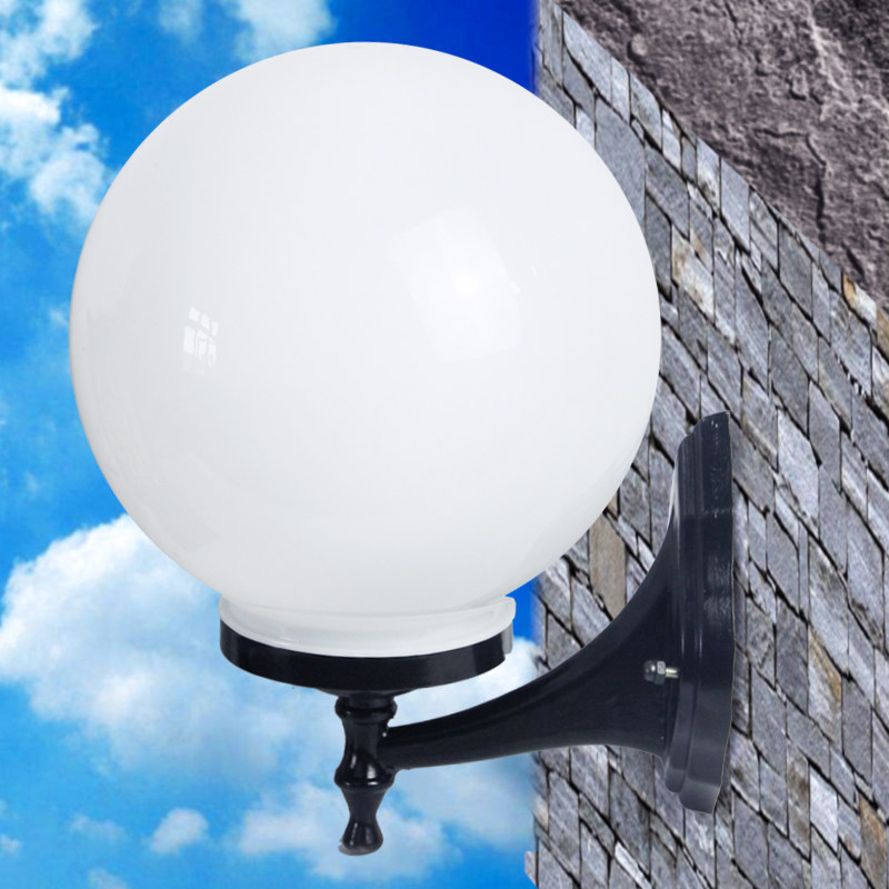 Wall Lamp Spherical Round Outdoor Waterproof Outdoor Villa Yard acrylic Home Wall Balcony Round external wall Lamp-Taobao