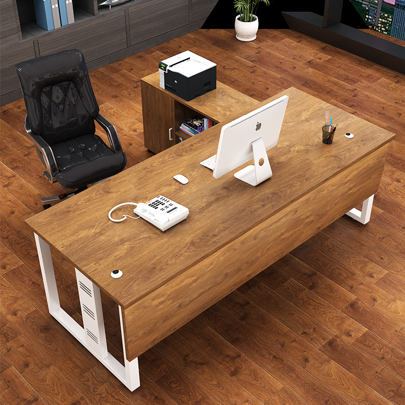 Office computer desk boss desk simple modern manager desk desk chair combination