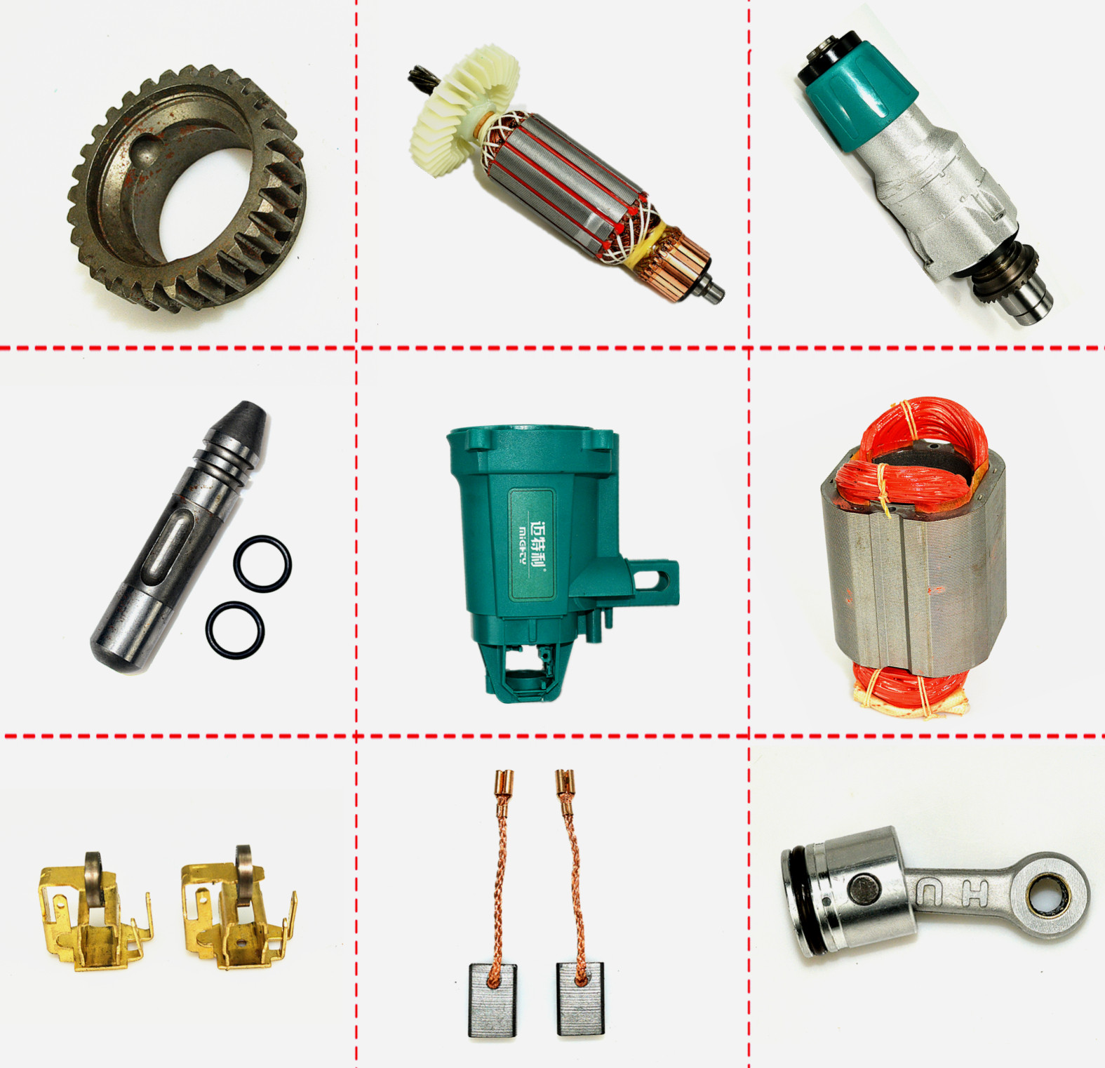 Qingfangyuan Maitley 28KD electric hammer pick motor turn stator gear clutch box handle handle shell assembly accessories