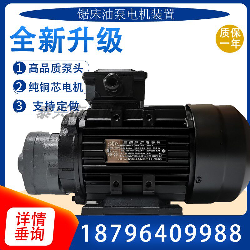 CBW-B6 B4 B10 sawing machine oil pump motor 0 42 0 75 1 1KW three-phase TCBW-B direct connection inner shaft JZ