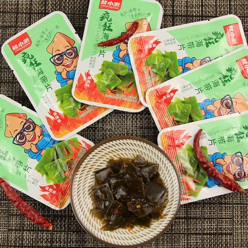 【鱿小溅】辣味海带片休闲零食15g*20包