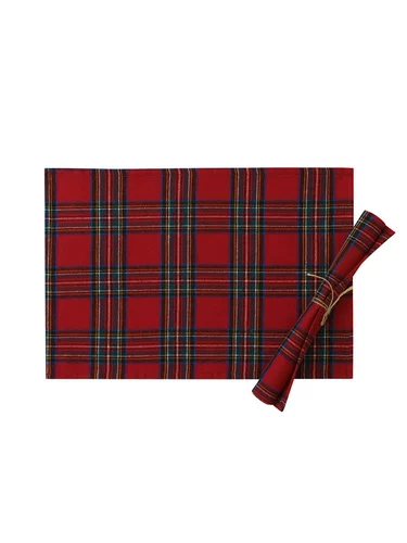 Рождественский красный и зеленый настольный флаг Новая китайская подушка для еды Рождественская прямоугольная ткань Семейная декоративные принадлежности сетка в северном стиле