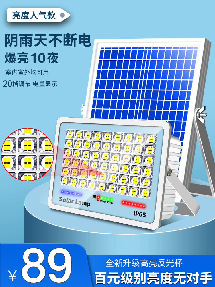 [Yoyo]Solar Outdoor Lights, Garden Lights, Indoor Floodlights, Rural Lighting, High Power