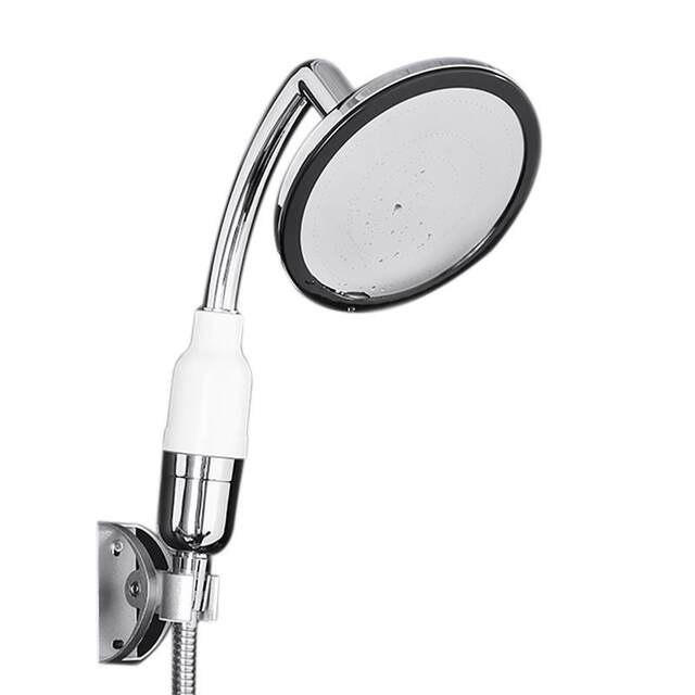 Shower Head Is Detachable for Cleaning, Vertical Spray, Separate Elbow, Wall-Mounted, Temperature-Adjustable, Handheld for Washing Hair and Bathing