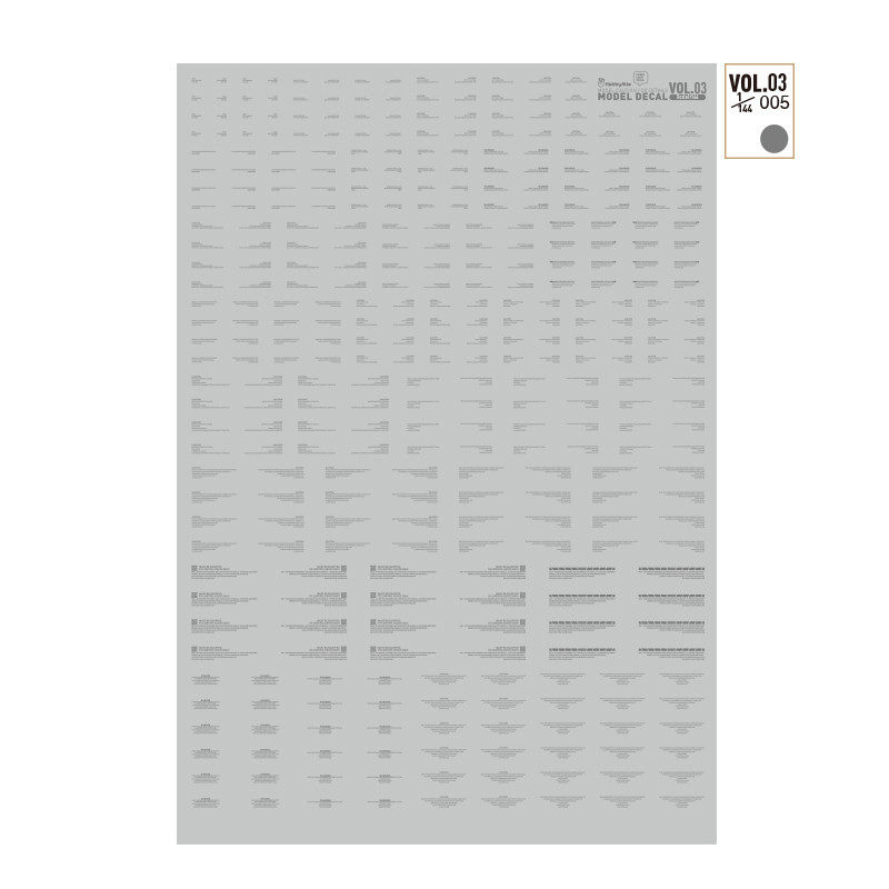 (BLACKSMITH) VOL3-005 high precision horizontal version of the text sci-fi Bundesliga (universal series) dedicated water sticker