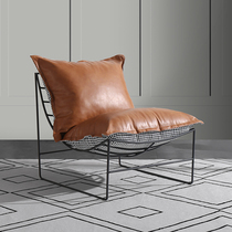 Single sofa chair Nordic light lavish minimalist minimalist designer retro industrial wind sloth bedroom balcony Balcony Casual Chair