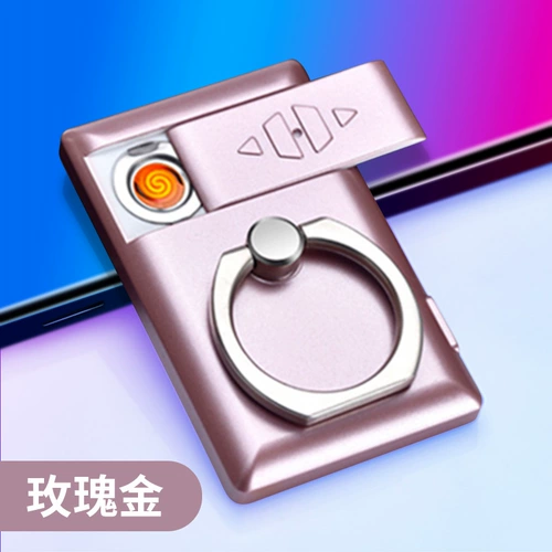 Универсальный мобильный телефон, кольцо, зажигалка с usb-зарядкой, креативная ветрозащитная трубка, популярно в интернете, креативный подарок