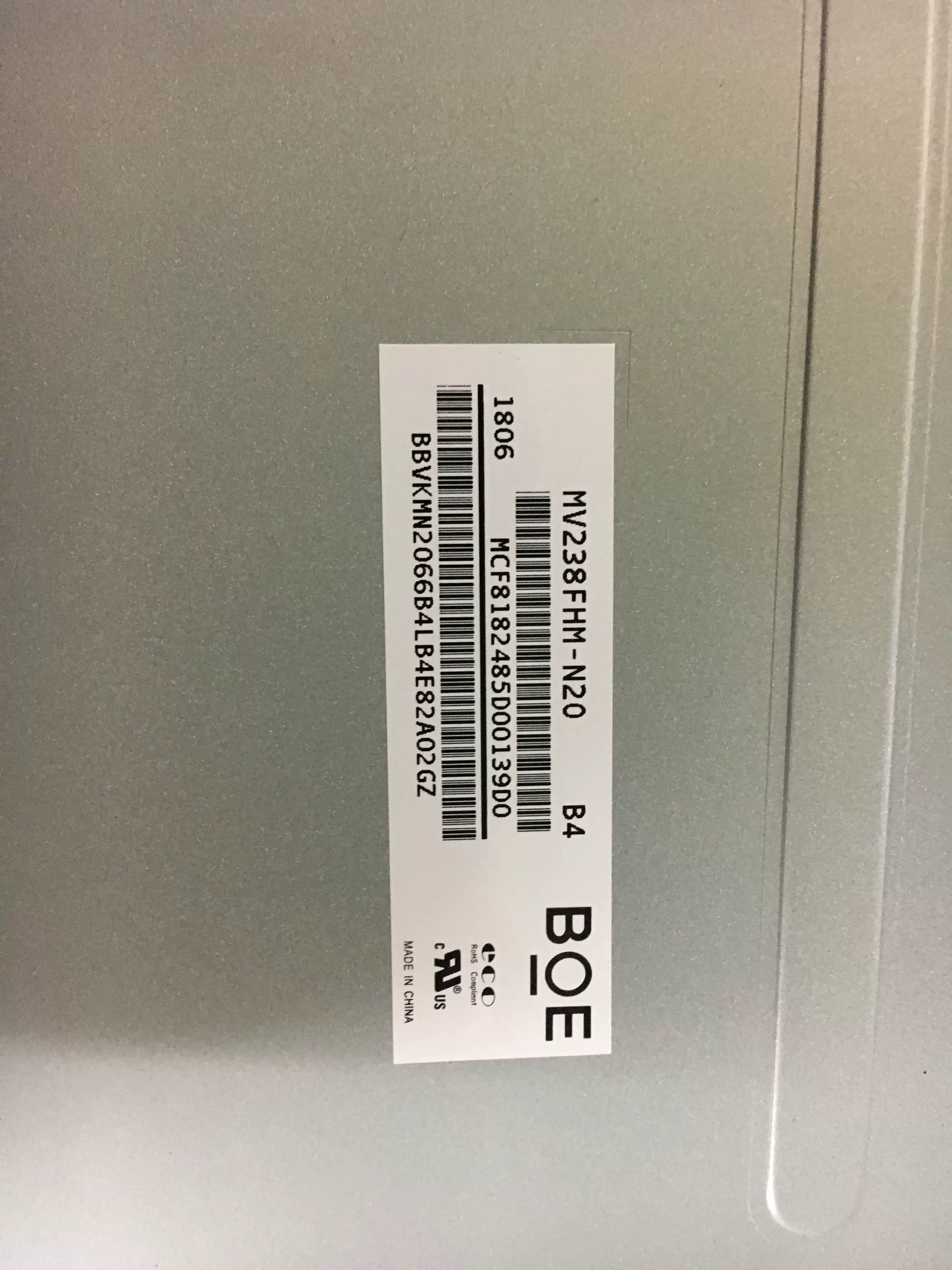 MV238FHM-N20/30 LM238WF2-SSD1/A1/K1/F1/F2 LM238WF5-SSA1/B3