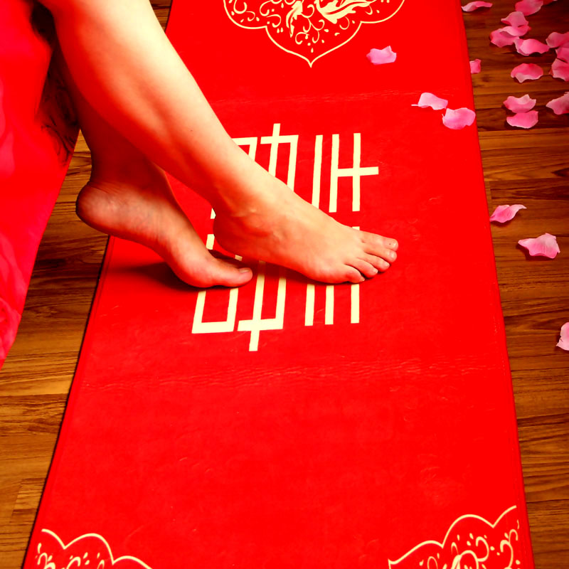 Wedding Wedding celebration supplies New house decoration decoration decoration Bride entrance mat Hi word carpet doormat mat