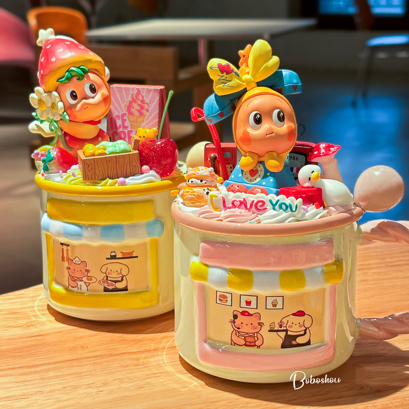 Bubble Mart Star Man Is a Super Nice-Looking, Unique and Beautiful Ceramic Mug for Home Use, Drinking Water, Enamel Cup for Office Use