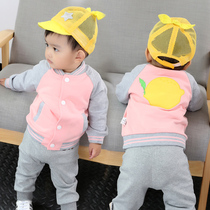 Baby coat spring and autumn childrens baseball clothes spring boys childrens clothing foreign girls coat baby spring clothes