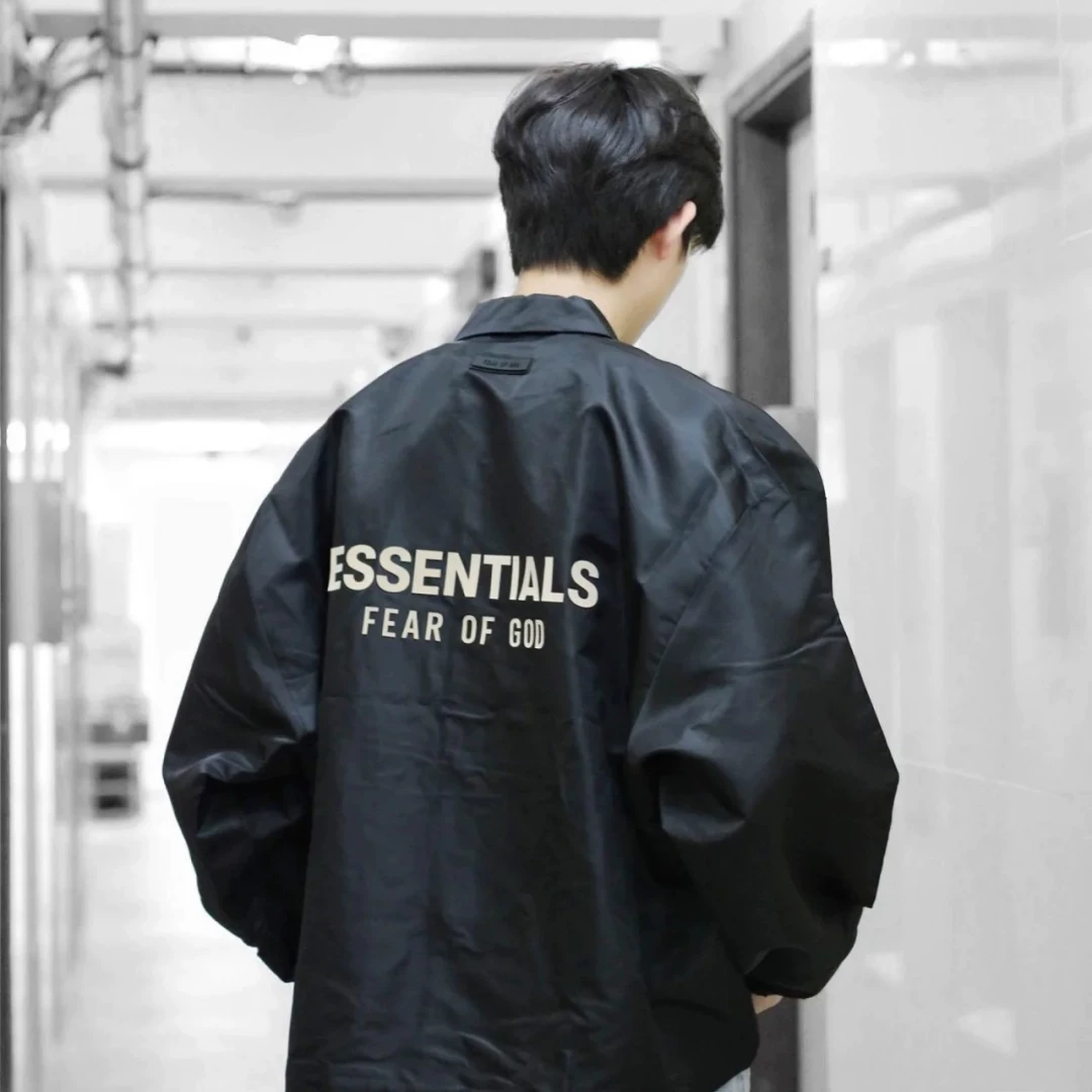 Двухниточная одежда FEAR OF GOD ESSENTIALS 23FW облачная серия модная куртка свободная ветрозащита куртка FOG