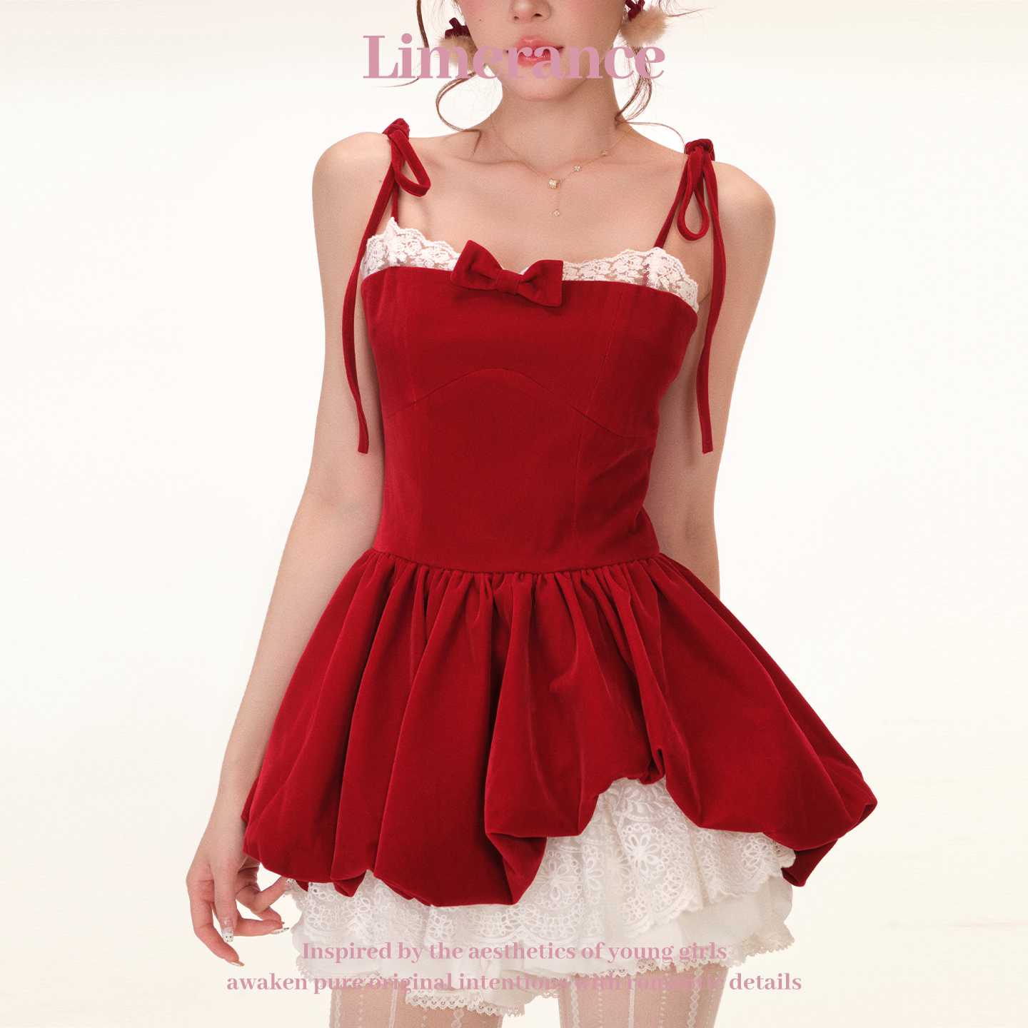 Limerance レース アシンメトリー セットアップ