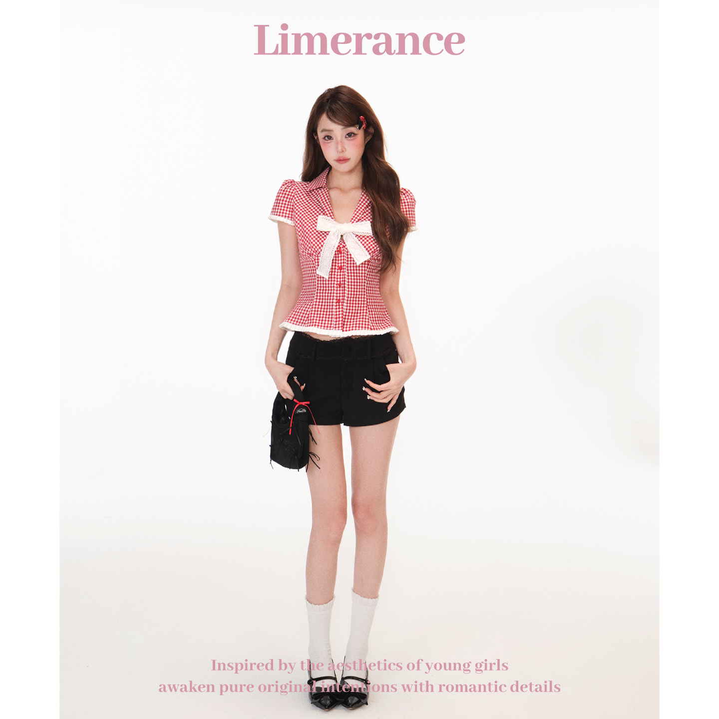Limerance チェック 半袖 シャツ・ブラウス