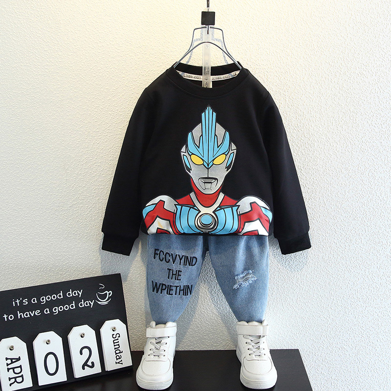 Boy necropolis for spring autumn and autumn 2022 new foreign blouses children Ottmann clothes autumn trend boy spring clothes