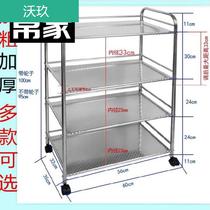 Multifunctional floor-standing storage Rice Cooker trolley with wheels with wheels