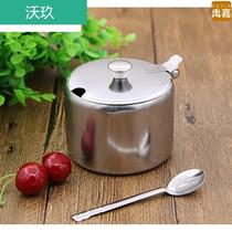 Jar with chili lid lid for restaurant household small individual oil pot seasoning oil commercial round pot jar bottle sauce