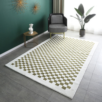 Chessboard Lattice Carpet Living Room Tea Table Advanced Sensation Light Extravagant 2021 New Dirty Easy To Hit the Plaid Tea tapestry Tapestry Blanket High End