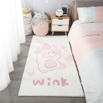 Bedside Children Cute Carpet Bedrooms Simple Cloakroom Thickening Cartoon Rectangle Full Bunk Washable Mat
