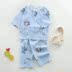 lụa Orbao trẻ em vest cô gái mùa hè mỏng bé bông lụa pajama trẻ em không tay quần áo nhà ngắn. 