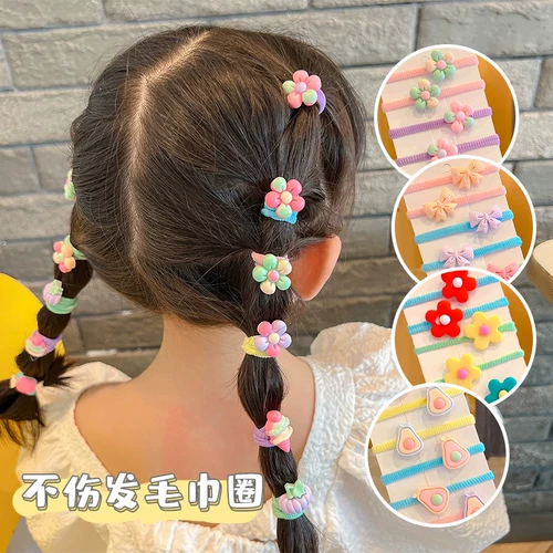 Детская резинка для волос, безвредный маленький аксессуар для волос, не повреждает волосы