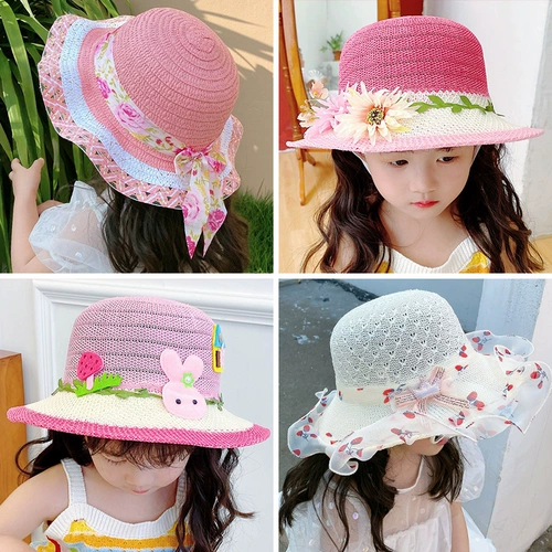 Летний детский пляжный солнцезащитный крем для принцессы на солнечной энергии, шапка, солнцезащитная шляпа, новая коллекция