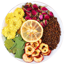 Lemon lotus leaf tea for scraping oil removing fat and slimming belly things for men and women to soak in water and drink rose tea flower and fruit health-preserving flower tea bags