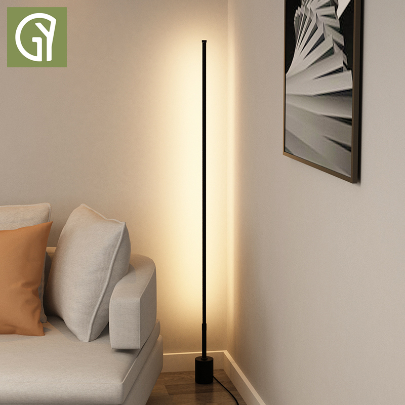 Super-bright Pole Ins floor lamp Living room table light bed headlights Bedroom upright wall corner lamp Design sensled atmosphere light
