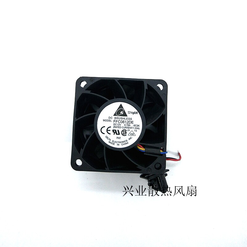 Delta 6038 12V 0 78A 6CM large volume violence main server fan FFC0612DE