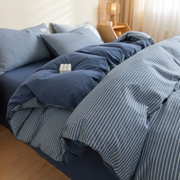 Синяя и белая полоса+джинсовая синяя