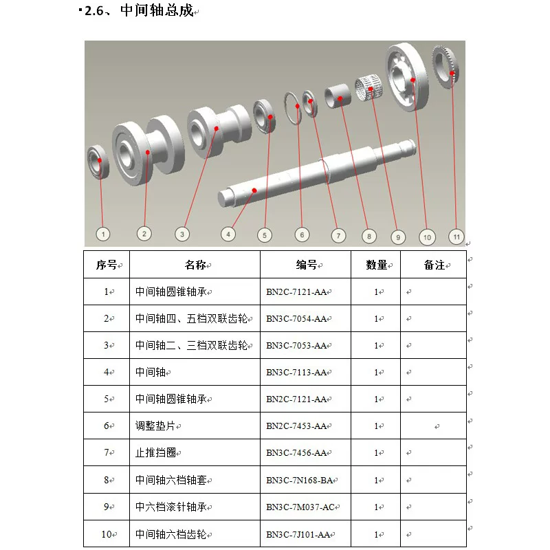 Деталь для коробки передач Getrag 6-ступенчатой коробки передач Jiangling Jingma Mudan Coaster Getrag 6-скоростная коробка передач аксессуары 1
