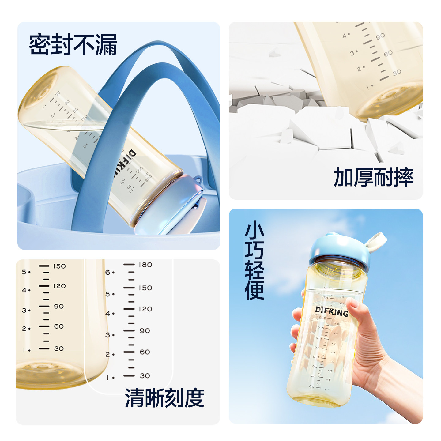 Difking Direct Drinking Cup Ppsu High-Value Water Cup for Girls, Cute and Portable, Special Drinking Cup for Pregnant Women and Children