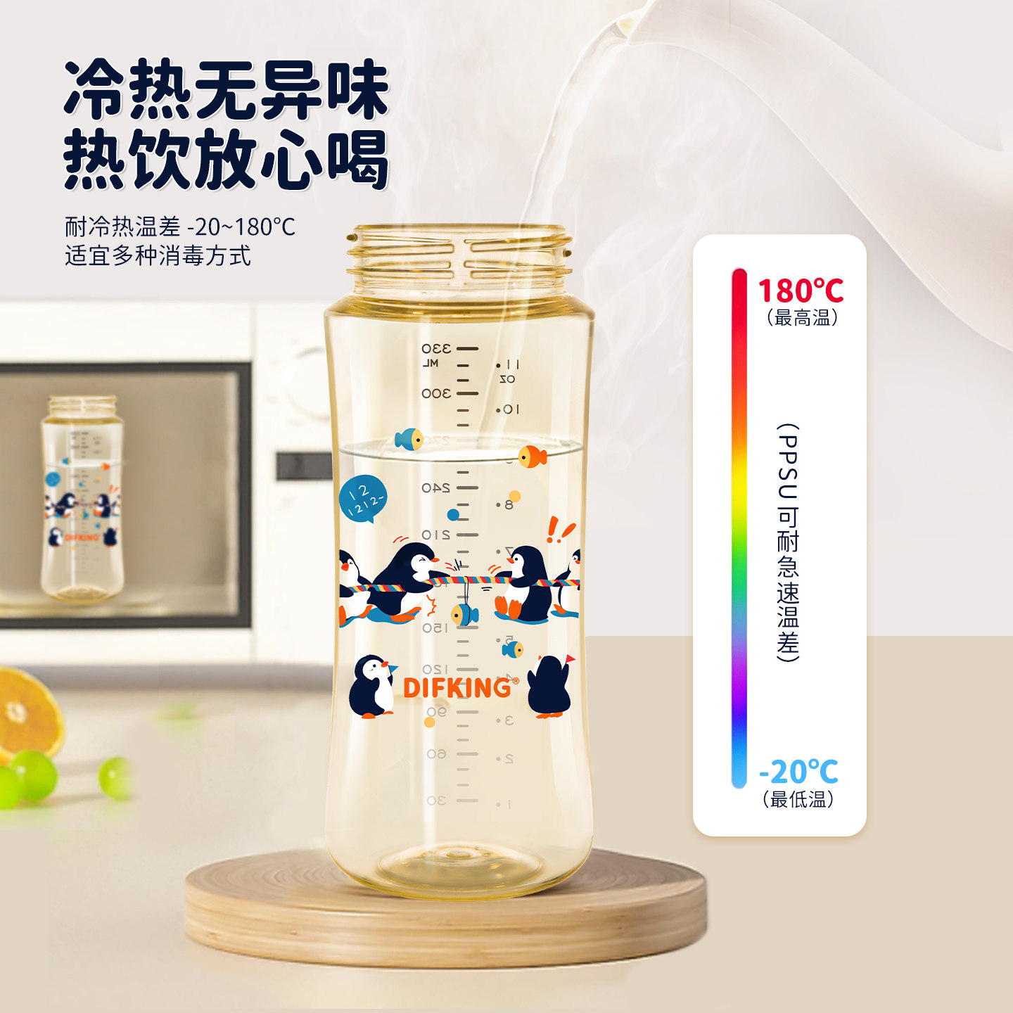 Difking Mini Water Cup Ppsu Direct Drinking Straw Cup for Kidsren, Adults and Babies, Home Drinking Water Portable Milk Cup