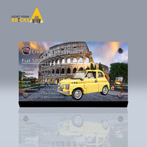 Light your bricks Suitable for LEGO Creative 10271 Fiat car acrylic display nameplate