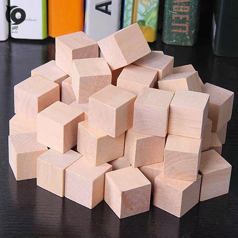 Square volume wood small cube model teacher mathematics solid color children's magnetic primary school thinking accumulation primary school students