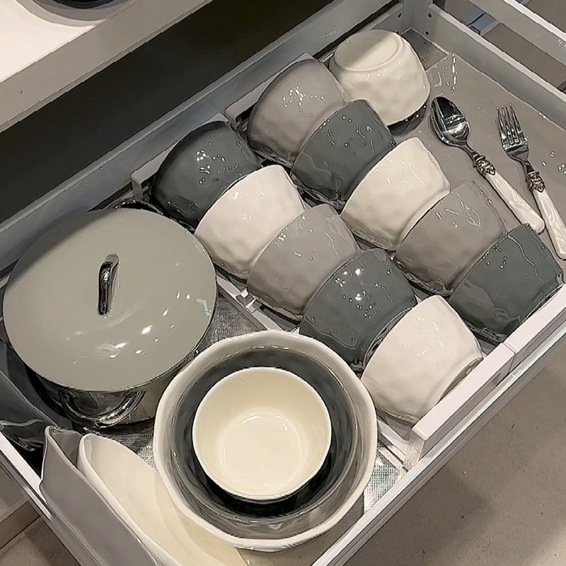 Pang Donglai Jingdezhen Official Bowl and Plate Set for Home Use, High-End Simple Ceramic, 2026 New Model, Light Luxury Aesthetic