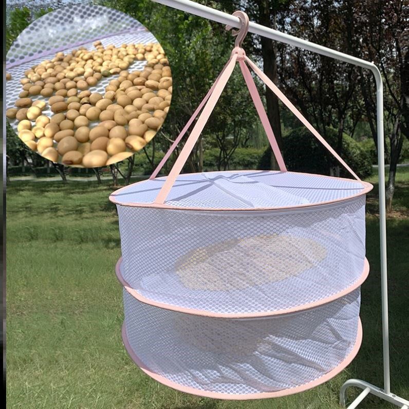 Drying millet artifact Rural drying mat drying goods tool drying grain cloth foldable dry goods net for drying things