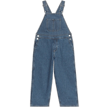 ARKET Boys Pure Cotton Striped Denim Overalls 2024 Spring New Style 1216018001