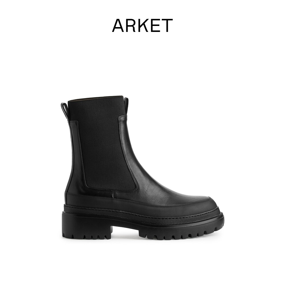 ARKET ladies leather thick-soled boots Chelsea boots 2021 autumn and winter New 0833860