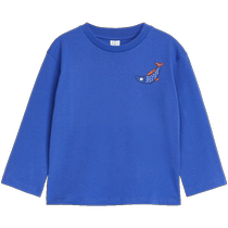 ARKET boys and girls pure cotton round neck long-sleeved printed T-shirt 2024 autumn new style 1019255
