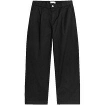 ARKET Boys Cotton Elastic Waist Casual Pants Chino Pants Black 2024 Summer New Style 1212461001